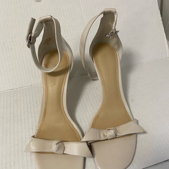 Marc Fisher bow heels beige women size 9m - Picture 1 of 12